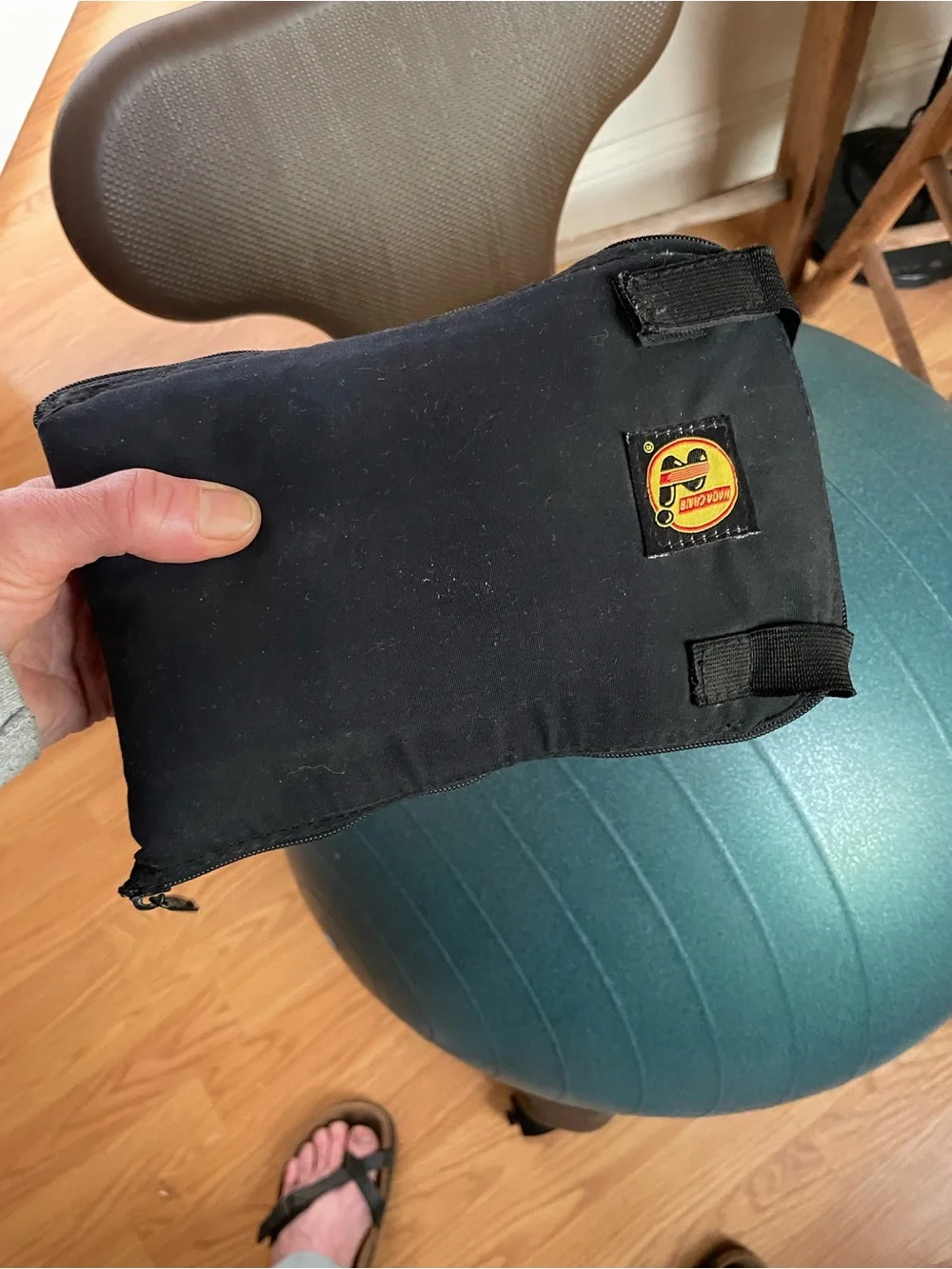 Nada-Chair ~portable wearable back support systems in a convent carrying case